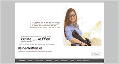 Desktop Screenshot of keine-waffen.de