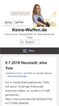 Mobile Screenshot of keine-waffen.de